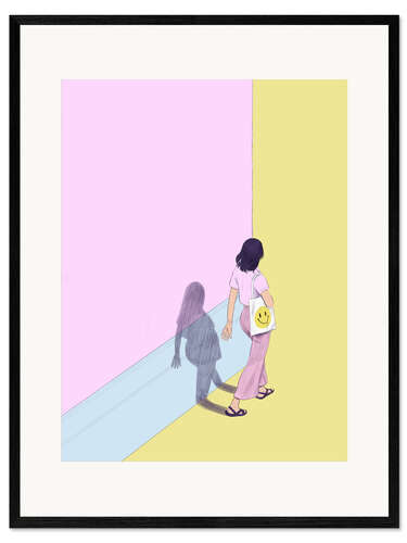 Framed art print Around the corner