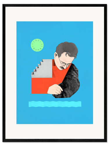 Framed art print Walter Benjamin
