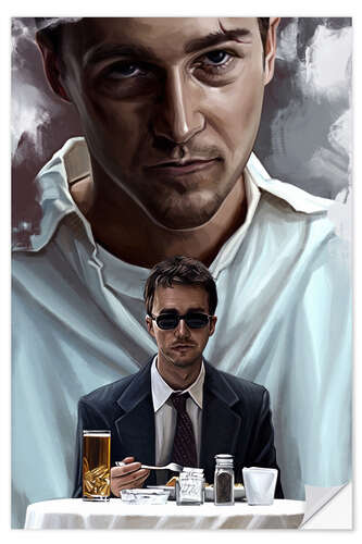 Selvklebende plakat The Narrator, Fight Club