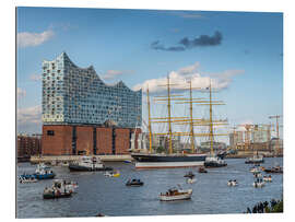 Gallery print Hustle and bustle around the Elbphilharmonie