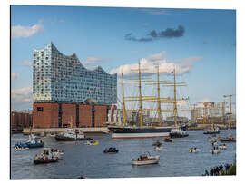 Magnettafel Buntes Treiben um die Elbphilharmonie