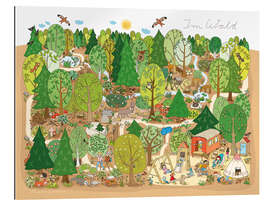 Gallery Print Wimmelbild im Wald