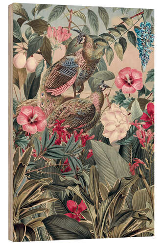 Wood print Peafowl Kingdom