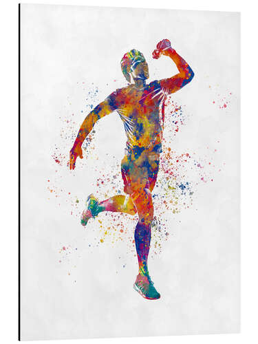 Aluminium print Athletic runner VIII