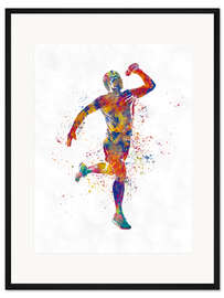 Gerahmter Kunstdruck Athletischer Läufer VIII