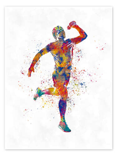 Poster Athletic runner VIII