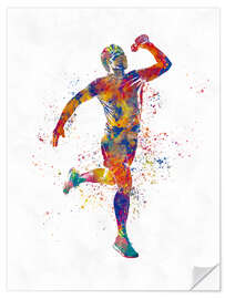 Selvklebende plakat Athletic runner VIII