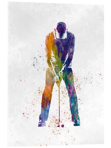 Acrylic print Golf player IX