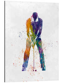 Aluminium print Golf player IX