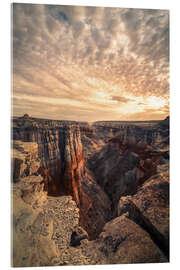 Tableau en verre acrylique Coal Mine Canyon at sunrise