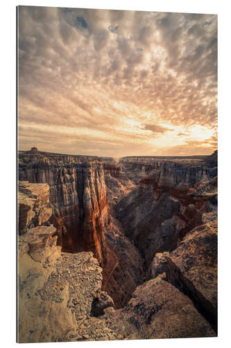 Quadro em plexi-alumínio Coal Mine Canyon at sunrise