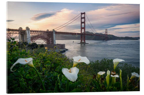 Obraz na szkle akrylowym Spring at the Golden Gate Bridge