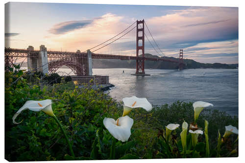 Canvas print Spring at the Golden Gate Bridge