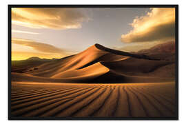 Gerahmter Kunstdruck Ibex Dünen im Death Valley