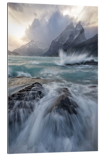 Tableau en plexi-alu Currents in Torres Del Paine