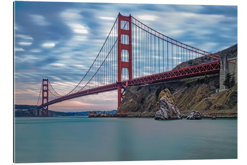 Tableau en plexi-alu Long exposure of the Golden Gate Bridge