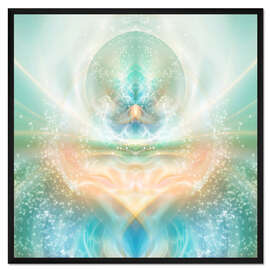 Gerahmter Kunstdruck Ich bin gelassen