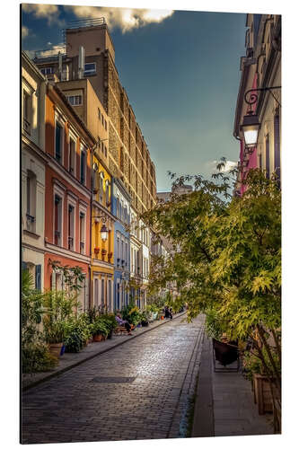 Tableau en aluminium Rue Crémieux du matin