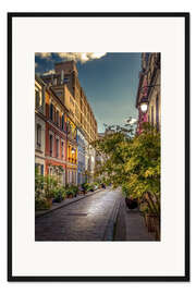 Gerahmter Kunstdruck Rue Cremieux am Morgen