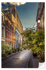 Selvklebende plakat Rue Cremieux in the morning