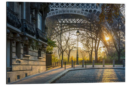 Alubild Ein Morgen in Paris