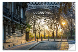 Selvklebende plakat A morning in Paris