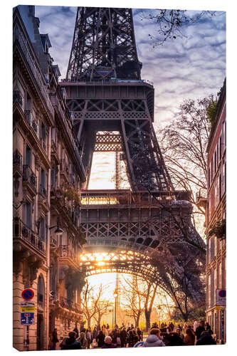 Canvas print Eiffel Tower in the morning light