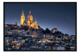 Gerahmter Kunstdruck Sacré-Coeur, Montmartre