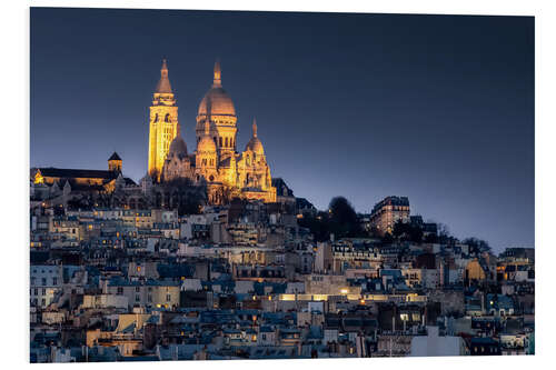 Hartschaumbild Sacré-Coeur, Montmartre