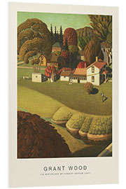 Hartschaumbild The Birthplace of Herbert Hoover, 1942 - Grant Wood