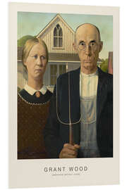 Obraz na PCV American Gothic, 1930 - Grant Wood