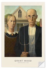 Wandsticker American Gothic, 1930