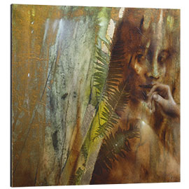 Aluminium print Lisa with fern