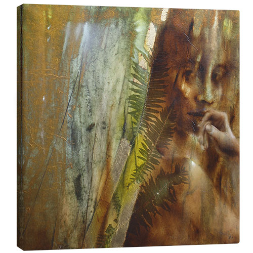 Canvas print Lisa with fern