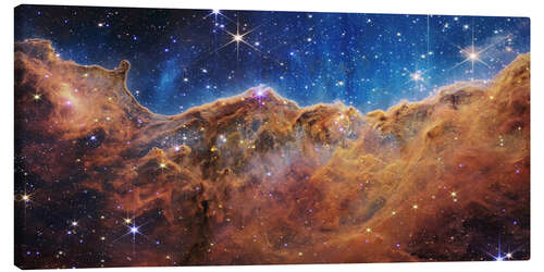 Canvas print James Webb - Open star cluster in Carina Nebula (NIRCam)