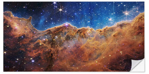 Selvklebende plakat James Webb - Open star cluster in Carina Nebula (NIRCam)