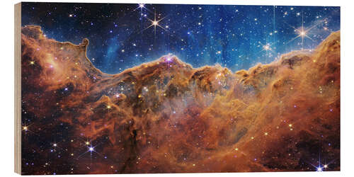 Holzbild James Webb - Open star cluster in Carina Nebula (NIRCam)