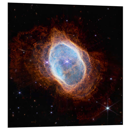 Bilde på skumplate James Webb - Southern Ring Nebula