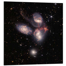 Magnettafel James Webb - Stephan's Quintet galaxies