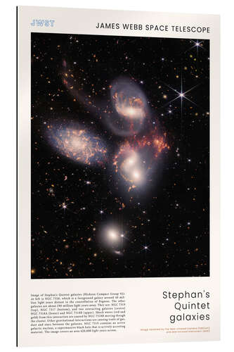 Gallery print JWST - Stephan's Quintet galaxies