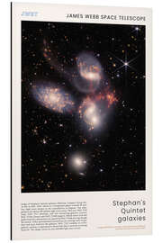 Magnettafel JWST - Stephan's Quintet galaxies
