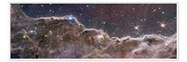 Poster  James Webb - Open star cluster in Carina Nebula - NASA