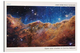 Magnettafel JWST - Open star cluster in Carina Nebula (NIRCam)