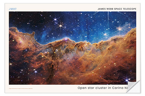 Sisustustarra JWST - Open star cluster in Carina Nebula (NIRCam)