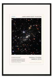 Gerahmter Kunstdruck JWST - Galaxy cluster SMACS 0723