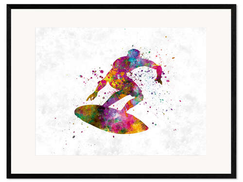 Gerahmter Kunstdruck Surfer III