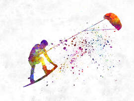 Magnettafel Surfer IV