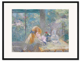 Gerahmter Kunstdruck Auf der Veranda