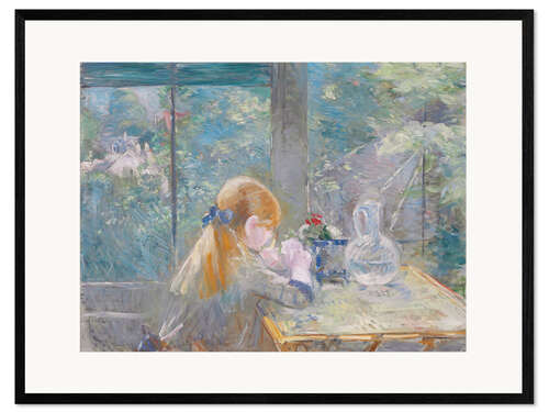 Framed art print On the porch