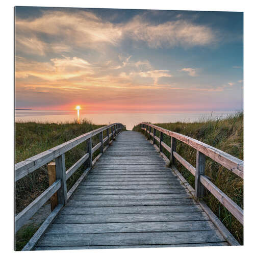 Gallery print The footbridge to the Baltic Sea beach